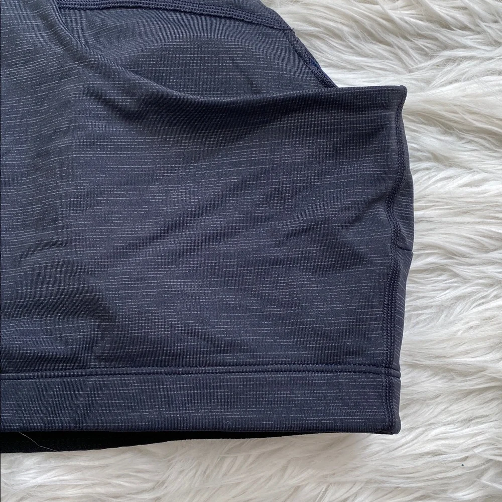 Outdoor Voices | Techsweat Crop Top Charcoal High-Neck Racerback Sports Bra